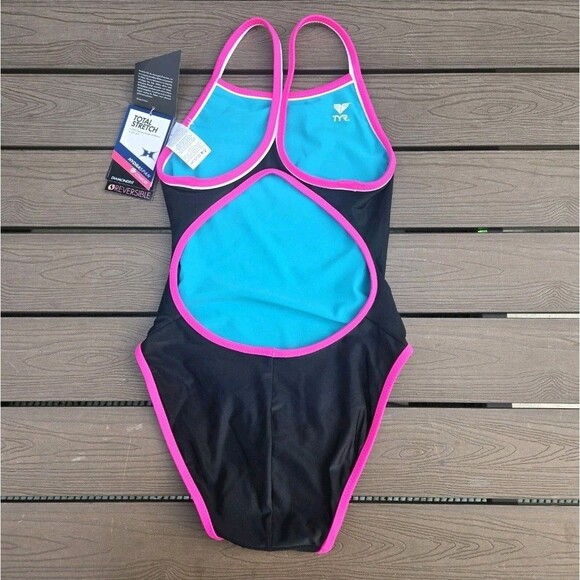 TYR Swimsuit Women's Hydra Span Reversible Diamondfit Bundle Of 3 Size 30 New - Picture 9 of 10